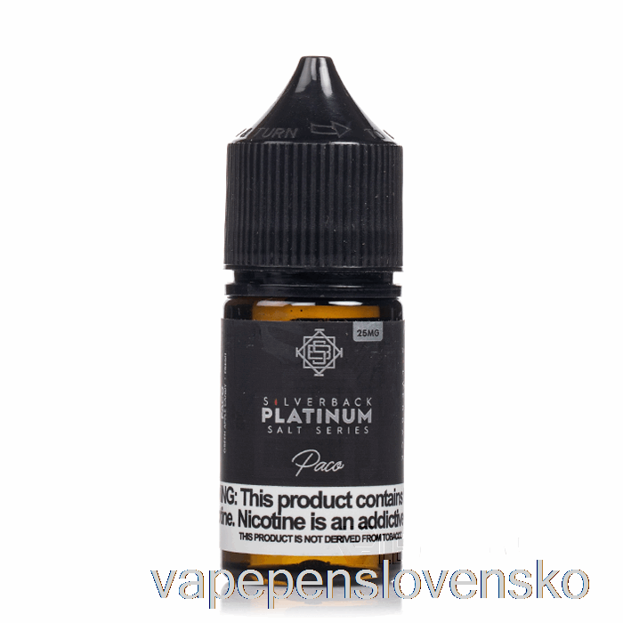 Paco - Silverback Platinum Series Soli - 30ml 25mg Vape Bez Nikotinu